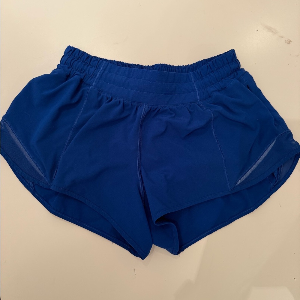 Lululemon hotty hot electric blue shorts